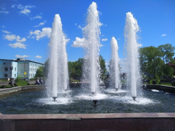 Торжественное открытие фонтана